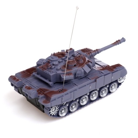 Radio -controlled “Victory” tank, works on batteries, the color is gray-2