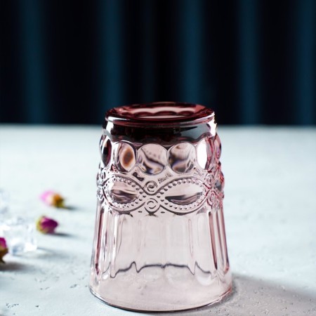 Glass glass Magistro "La-Channel", 220 ml, pink color-4
