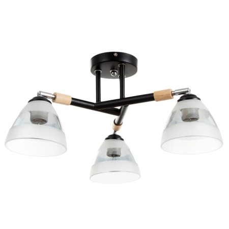Svetogor chandelier "Star" 3x60W E27 Black 53x53x26cm-3