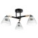 Svetogor chandelier "Star" 3x60W E27 Black 53x53x26cm