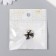 Magnetic metal lock "heart" black and silver 2 pcs 1.2x1.2 cm