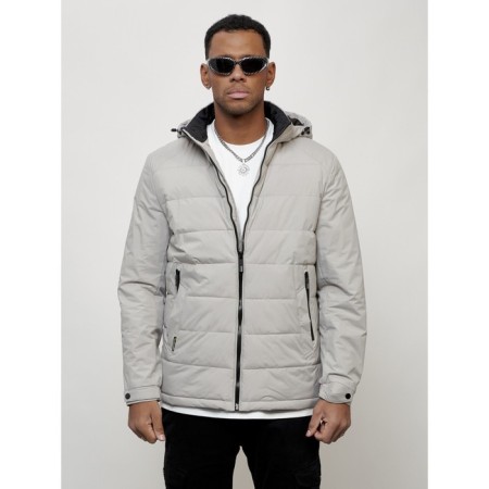 Male spring jacket, size 54, light-gray color-4