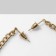 Earrings "Dog" on the chain, color gold