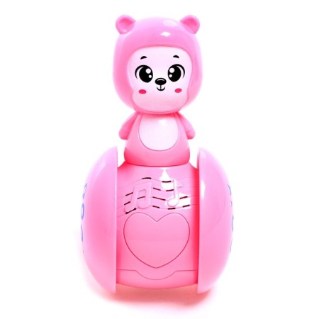Developing toy musical unique "Bear Rororo", pink-1