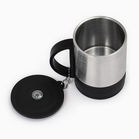 Thermal circle, 180 ml, Tourism "Eilat", retains heat 2 hours, 10 x 9 cm, compass-4