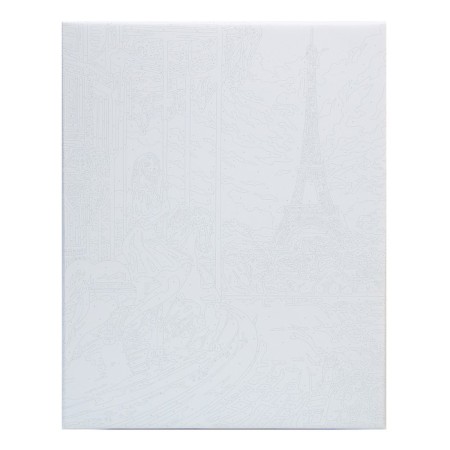 Picture on numbers on canvas with a subframe "Girl in Paris", 40 x 50 cm-2