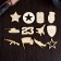 Set for creativity on February 23 (12 pcs) in a bag, 4.5x4.5 cm