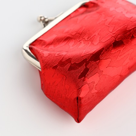 Women's wallet on the farmar, red color-3