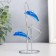 Dolphins pendulum one after another with a ring and a ball 13 x 7 x 5.5 cm