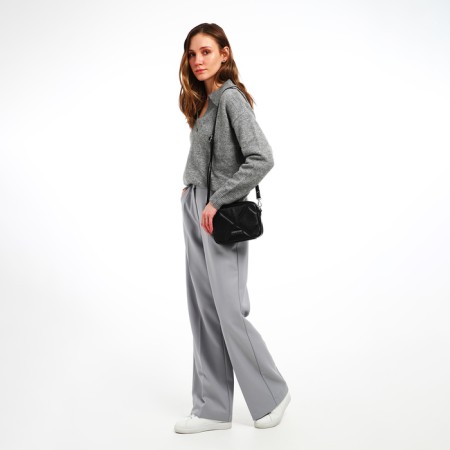 Women's bag over the shoulder Textura, small size, black color-7