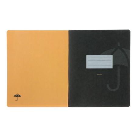 Substantial notebook monocolor.element, 48 sheets in the cell "English", covered cardboard, lamination of software tach, selective varnish, offset block 70 g/m2-1