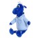 Soft toy "Dragon Diesel in a sweatshirt", 25 cm, blue color