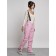 Semi -combinezone Ski Drapeted Feminine, size 46, pink color