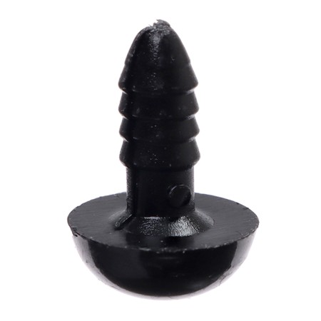 Screw eyes with plugs, set of 30 pcs., Size 1 pc. - 1.2 cm, black color-3
