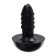 Screw eyes with plugs, set of 30 pcs., Size 1 pc. - 1.2 cm, black color