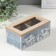 Casket Wood 2 Detroot "Dragonfly and Flowers" Blue 8.8x16.2x7 cm