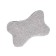 Car gift, bone, on a headrest, "real man", linen, gray, 16 x 24 cm