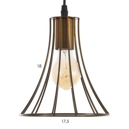 Lamp Bayerlux "Chilly" E27 40W gold 18x18x19-119cm-5