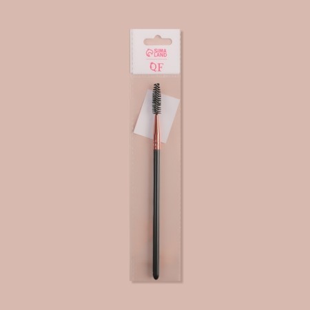 Brush for eyebrows and eyelashes, 17 (+/- 1) cm, black/bronze color-3
