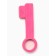 Chewing toy "Key", TPR, 10 cm, pink