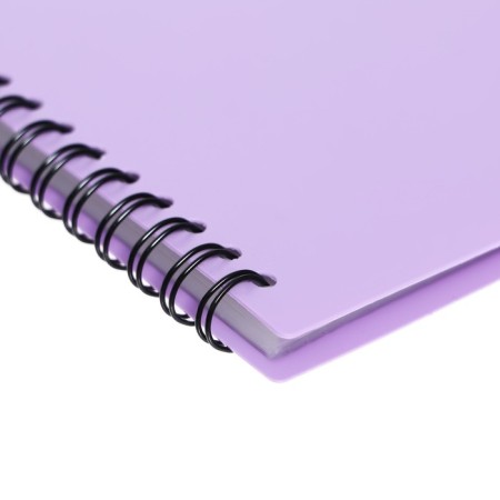 Folder 40 inserts on spirals, A4, 600 μm, Erichkrause "Matt Manga", texture "Sand", mix-7