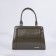 Women's bag El Masta with a zipper, 2 outer pockets, a long belt, khaki color