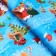 New Year. Paper packaging New Year's glossy "squirrels", 70 x 100 cm.
