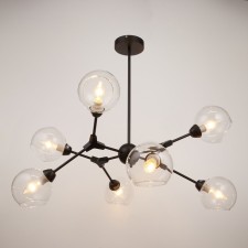 Causteen 99801/8 8x40W E14, Black/Transparent 89x89x62 cm