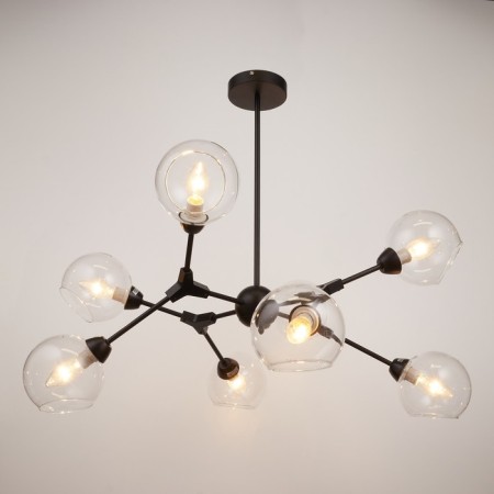 Causteen 99801/8 8x40W E14, Black/Transparent 89x89x62 cm