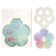Block with a sticky edge, a set of 93 mm, notes 35 x 35 mm, figured, Devente flower, 5 colors x 20 sheets, offset