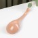 A ceramic spoon for salad "Cream", 22.2 × 6.8 × 4.5 cm, pink color
