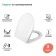 IDDIS 005PPS3I31 toilet seat, microlyphone, polypropylene, white