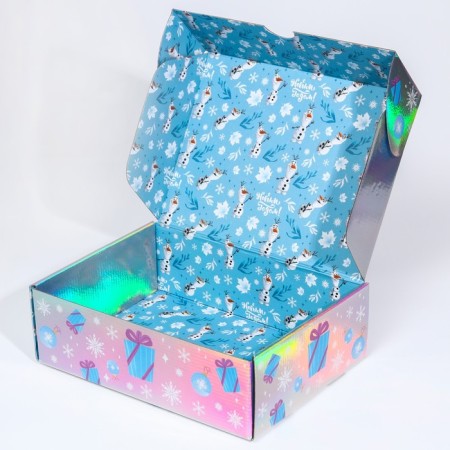 Gift box "New Year" 31x22x9.5 cm, cold heart-1