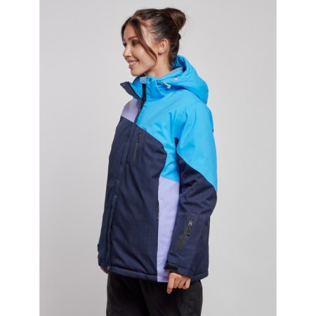 Ski jacket female winter, size 52, blue color-1