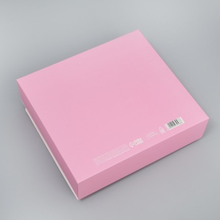 Gift-fir-folding box, packaging, “pink cotton wool”, 20 x 18 x 5 cm-7