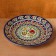 Plate of the Rishtan ceramics "Flowers", 26 cm, blue mix