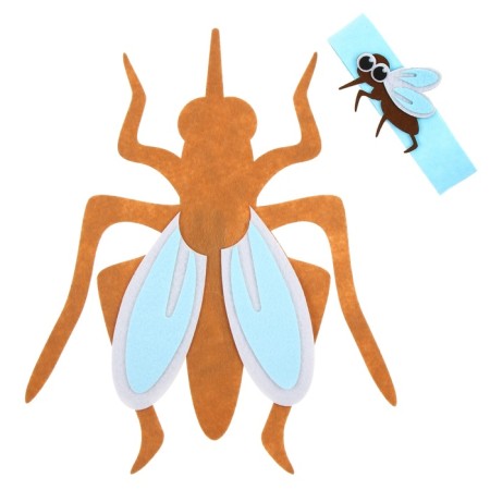 Carnival set "Funny insects": a bandage and a mosquito made of felt, 3-7 years old-10