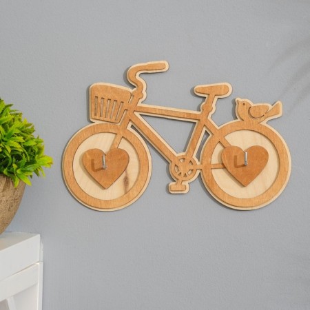 Key of "Bicycle", 21x14 cm, oak color-1