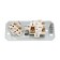 RS rosette/euro double for electric stove 32 a/16 A, 250 V, 2P+re (OS) White Rexant