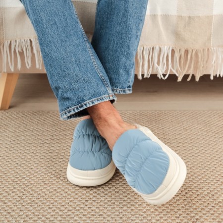 Male slippers, size 40-41, blue color-2