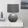 PALLA table lamp with a lampshade 60W, E27, 35x35x54 cm