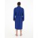 Male dressing gown with a hood, size 66, blue color