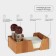 Napotnitsa - wooden organizer for 3 departments ADELICA, 14 × 21.5 × 7 cm, beech