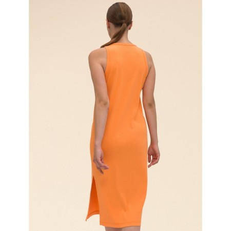 Female dress, size 50, orange color-5