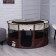Animal aviary, tent, round, 110 x 55 cm, brown