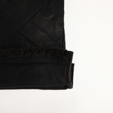 Female gloves, size m, with insulation, black color-3