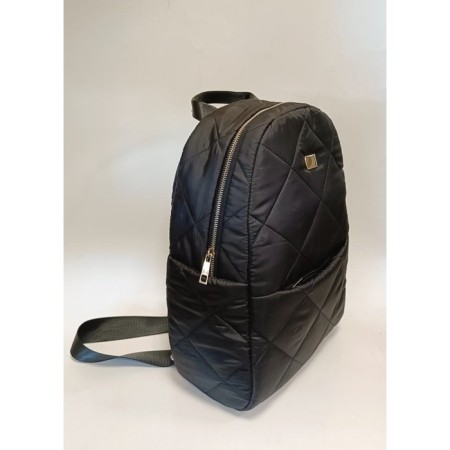 Nino maxi backpack black quilted fabric-6