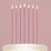 Candles for the cake are non -humble, pink, 24 pcs., 24 x 6 cm.