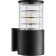 Wall lamp, invoice Duwi Techno, 170x108x220mm, E27, alumu/glass, IP65, black,
