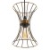 Bayerlux lamp "Anetta" E27 40W gold 16x16x23-123cm